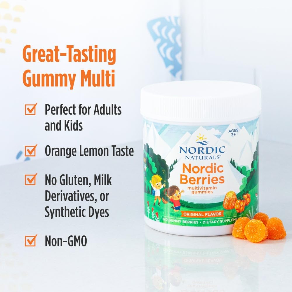 Amazon.com: Nordic Naturals Nordic Berries, Citrus - 120 Gummy
